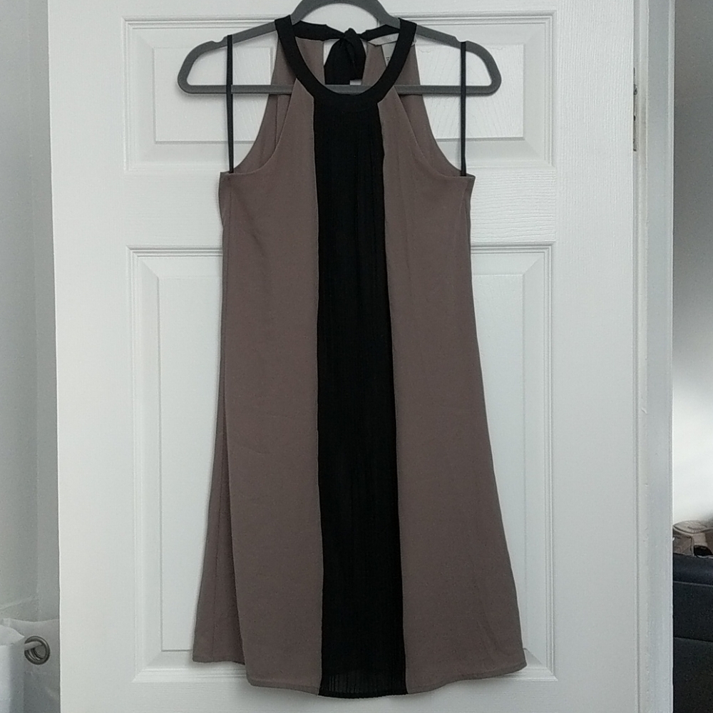 HM dress. Black pleated detail in front.